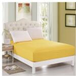 Pucioasa Husa pat tricot cu elastic saltea 160x200cm, galben