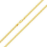 Ékszerkirály 14k arany nyaklánc, Biscmarck, 45 cm (AL042)