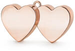 PartyDeco S. r. o Lufisúly, páros szív, rose-gold