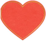 PartyDeco S. r. o Szalvéta, piros, szív, 20 db, 14, 3*12, 5 cm