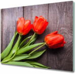  tulup. hu Üveg vágódeszka piros tulipánok 60x52 cm - mall - 13 900 Ft
