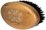 Ronney Professional Perie din lemn, cu peri naturali, pentru barbă, deschisă la culoare - Ronney Professional Barber Big Brush