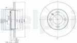 DELPHI Tarcza Ham. Vw Passat (bg2116)