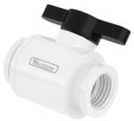 Barrow Robinet cu bila Barrow Mini Water stop valve, 2x G1/4 extern, White, TLQFS-V1-WB