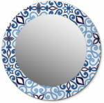  tulup. hu Kerek tükör fali dísz Kék arab mintázat fi 50 cm - mall - 34 900 Ft