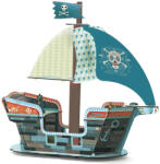 DJECO kalózhajó építőjáték 3D - Pirate boat 3D (DJ7709)
