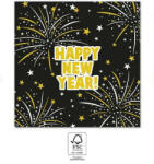  Happy New Year Flares szalvéta 20 db-os, 33x33 cm (PNN95699) - kidsfashion