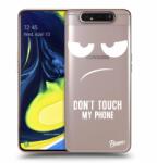 Picasee Husă transparentă din silicon pentru Samsung Galaxy A80 A805F - Don't Touch My Phone