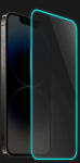 Picasee 3x Sticla întărită de protecție cu ramă care strălucește în întuneric Xiaomi Redmi Note 8 - Albastru