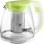 Lamart Ceainic din sticla cu sita din inox Lamart, capacitate 1100 ml, verde (LT7026) - megaplus