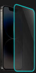 Picasee 3x Sticla întărită de protecție cu ramă care strălucește în întuneric Samsung Galaxy A40 A405F - Albastru
