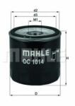 Mahle Original Filtru ulei VOLVO V70 III (BW) (2007 - 2016) MAHLE ORIGINAL OC 1014