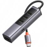 Mcdodo Adaptor Mcdodo, Splitter USB, 1 x USB-C + 4x USB-A 3.0 5Gbps, HUB 100W, Gri (HU-1120)