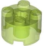 LEGO® 3941c108 - LEGO átlátszó élénkzöld kocka 2 x 2 méretű, kerek (3941c108)