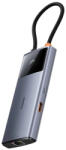  Hub 6in1 Baseus Metal Gleam 2 sorozat, USB-C 2xUSB 3.0 + USB-C + HDMI + USB-C PD + Ethernet RJ45 (B00061802813-00)