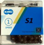 KMC S1 Wide single speed kerékpár lánc, 1s (1/8 col), 112 szem, patentszemmel, barna