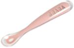 Beaba - Prima lingură de silicon roz (913464BB) Set pentru masa bebelusi