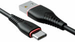 Vipfan Anti-Break X01 USB-USB-C kábel , 3A, 1m (fekete) (X01TC-black) - smartgo