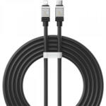  USB Type-C töltő- és adatkábel, Lightning, 200 cm, 2400mA, 20W, törésgátlóval, gyorstöltés, PD, Baseus Coolplay, CAKW000101, fekete