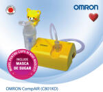 Omron Aparat aerosoli cu compresor pentru copii OMRON CompAIR C801 KD, cu masca de sugar inclusa (1151)
