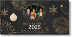 Personal Banner de Revelion cu fotografie - Black Dimensiunea bannerului: 130 x 65 cm