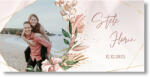 Personal Banner de nuntă cu fotografie - Lovely pink Dimensiunea bannerului: 130 x 65 cm
