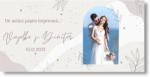 Personal Banner de nuntă cu fotografie - Gray Dimensiunea bannerului: 130 x 65 cm