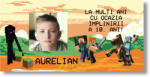 Personal Banner pentru ziua de naștere cu fotografie - Minecraft Dimensiunea bannerului: 130 x 260 cm