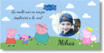 Personal Banner pentru ziua de naștere cu fotografie - Peppa Pig Dimensiunea bannerului: 130 x 260 cm