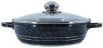 BFYH Cratita din aluminiu cu interior marmorat si capac din sticla termorezistenta, Blaumann BL 103-24M (BFYH-60)