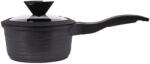 BFYH Oala din aluminiu cu interior marmorat cu coada si capac din sticla termorezistenta, 1.5L, 55872-16 (BFYH-59)