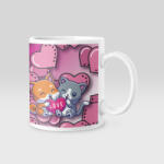  Cuki cica és kutya love bögre (cuki_kutya_cica_love_bogre)