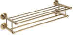 Bemeta Törölközőtartó, Sapho BEMETA RETRO dupla polc bronz 144102257