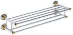 Bemeta Törölközőtartó, Sapho BEMETA RETRO dupla polc króm arany 144202258