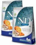 N&D Pachet 2 x N&D Ocean Grain Free Adult Mini, Cod Dovleac si Portocale, 7 Kg