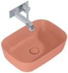 AREZZO design Mosdó, AREZZO design pultra ültethető mosdó RENI 46x33, terra pink - zuhanykabin