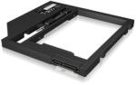 RaidSonic IB-AC649 Adapter for a 2, 5' HDD/SSD in notebook (9, 5mm) DVD bay Black PC (IB-AC649)