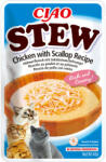 Inaba Foods Ciao Stew pentru Pisici cu Pui si Supa Scoici