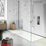 AREZZO design premium üvegfal FORIO Clear Glass White 1400x2000 AR-FO140200CW (AR-FO140200CW)