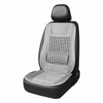 AMIO Husa scaun auto cu bile de masaj si suport lombar, dimensiuni 110 x 46 cm, culoare Gri (AVX-AM03643) - roveli