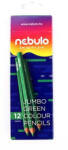 Nebulo Színes ceruza jumbo háromszög Nebulo vastag zöld (JPC-TR-1)