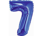 Godan Blue, Kék 7-es mini szám fólia lufi 35 cm (MLG633761)