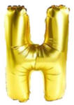 Balloons4party Balon folie litera H auriu 40 cm