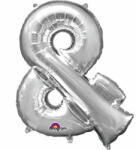 Balloons4party Balon folie semnul (and) argintiu 40cm