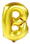 Balloons4party Balon folie litera B auriu 40 cm