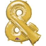 Balloons4party Balon folie semnul (and) auriu 40cm