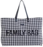 Childhome Geanta Childhome Family Bag Pied de Poule Negru (CH-CWFBPDP) - erfi