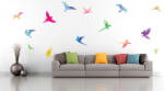 4 Decor Sticker Decorativ - Coloured-Birds Decoratiune camera copii