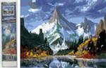 NORIMPEX - Puzzle Pictura cu diamant: Castel de gheata in munti 30x40cm - 1 - 39 piese
