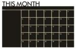  Sticker Autocolant Tabla cu Organizator si Planificator, Tip Calendar, 92 x 62 cm